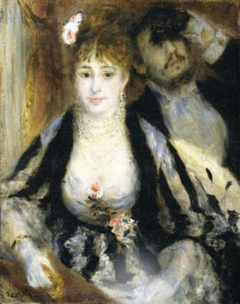 Pierre Auguste Renoir La loge or lavant scene China oil painting art